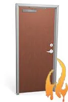 20分で木製の火の定格ドアを洗い流します